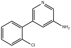 5-(2-氯苯基)吡啶-3-胺 结构式