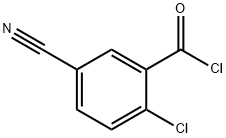 2-氯-5-氰基苯甲酰氯 结构式