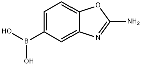 2-氨基苯并[D]噁唑-5-基硼酸盐酸盐 结构式