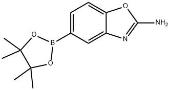 2-胺基苯并恶唑-5-硼酸酯 结构式