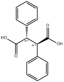 内消旋-2,3-二苯基琥珀酸 结构式