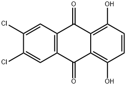 6,7-二氯-1,4-二羟基蒽醌 结构式