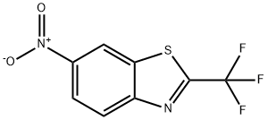 6-硝基-2-(三氟甲基)苯并噻唑 结构式