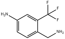 3-三氟甲基-4-(氨甲基)苯胺 结构式