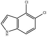 4,5-二氯吲哚 结构式