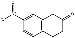 7-硝基-3,4-二氢-1H-2-萘酮 结构式