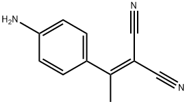 2-[1-(4-氨基苯基)亚乙基]丙二腈 结构式