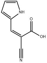 2-cyano-3-(1H-pyrrol-2-yl)acrylic acid 结构式