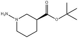 (S)-1-氨基哌啶-3-羧酸叔丁酯 结构式