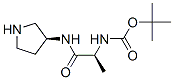TERT-BUTYL {(S)-1-METHYL-2-OXO-2-[(S)-PYRROLIDIN-3-YLAMINO]ETHYL}CARBAMATE 结构式