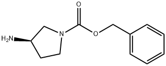 (R)-1-苄氧羰基-3-氨基吡咯烷 结构式