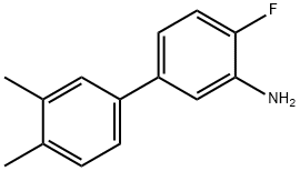 [1,1'-Biphenyl]-3-aMine, 4-fluoro-3',4'-diMethyl- 结构式