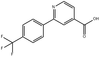 2-(4-(三氟甲基)苯基)异烟酸 结构式