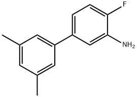 [1,1'-Biphenyl]-3-aMine, 4-fluoro-3',5'-diMethyl- 结构式
