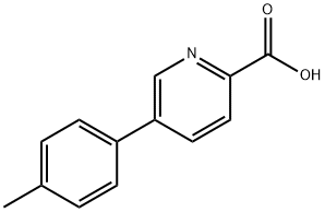 5-(4-甲基苯基)吡啶甲酸 结构式
