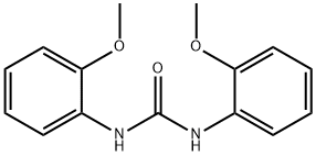 1,3-bis(2-methoxyphenyl)urea 结构式