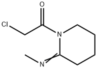 2-Piperidinimine, 1-(chloroacetyl)-N-methyl- (9CI) 结构式