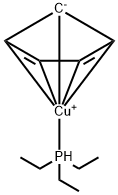 环戊二烯基(三乙基磷酸)铜(1) 结构式