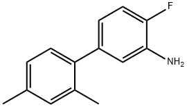 [1,1'-Biphenyl]-3-aMine, 4-fluoro-2',4'-diMethyl- 结构式