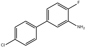 [1,1'-Biphenyl]-3-aMine, 4'-chloro-4-fluoro- 结构式