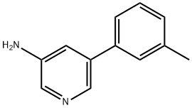 5-(M-甲苯基)吡啶-3-胺 结构式