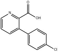 3-(4-Chlorophenyl)picolinic acid 结构式