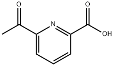 6-乙酰基吡啶-2-甲酸 结构式