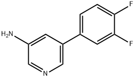 5-(3,4-二氟苯基)吡啶-3-胺 结构式