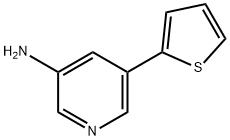 5-(噻吩-2-基)吡啶-3-胺 结构式