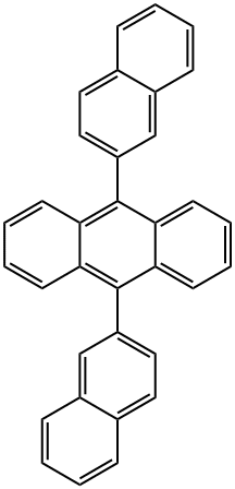 9,10-二(2-萘基)蒽 结构式