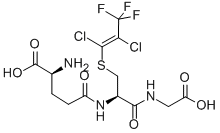 S-(1,2-dichloro-3,3,3-trifluoro-1-propenyl)glutathione 结构式