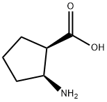 (1R,2S)-2-氨基环戊烷甲酸 结构式