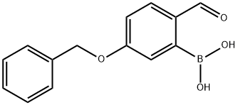 5-(BENZYLOXY)-2-FORMYLPHENYLBORONIC ACID 结构式