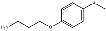 3-[4-(甲硫基)苯氧基]丙胺 结构式