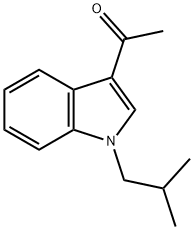 1-[1-(2-甲基丙基)-1H-吲哚-3-基]乙酮 结构式