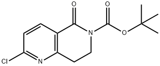 tert-butyl 2-chloro-5-oxo-7,8-dihydro-1,6-naphthyridine-6(5H)-carboxylate 结构式