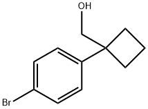 (1-(4-溴苯基)环丁基)甲醇 结构式