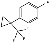 1-溴-4-(1-(三氟甲基)环丙基)苯 结构式