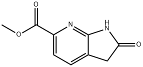 2-氧代-2,3-二氢-1H-吡咯并[2,3-B]吡啶-6-羧酸甲酯 结构式