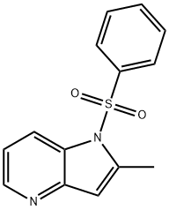 2-甲基-1-(苯磺酰基)-1H-吡咯并[3,2-B]吡啶 结构式