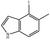 1H-Indole, 4-iodo-5-Methyl- 结构式