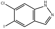 5-碘-6-氯-吲唑 结构式