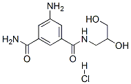 5-AMINO-N-(2,3-DIHYDROXY-1-PROPYL)-ISOPHTHALAMIDE HYDROCHLORIDE 结构式