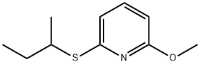 Pyridine, 2-methoxy-6-[(1-methylpropyl)thio]- (9CI) 结构式