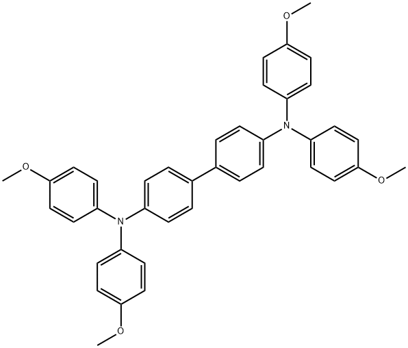 N4,N4,N4',N4'-四(4-甲氧基苯基)-[1,1'-联苯]-4,4'-二胺 结构式