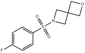 2-((4-氟苯基)磺酰基)-6-氧杂-2-氮杂螺[3.3]庚烷 结构式