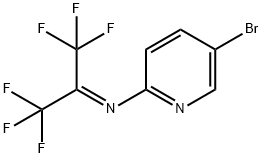 N-[2,2,2-trifluoro-1-(trifluoromethyl)ethylidene]-
5-bromopyridine-2-amine 结构式