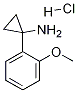 1-(2-METHOXYPHENYL)CYCLOPROPANAMINE HYDROCHLORIDE (1:1) 结构式