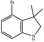 4-BroMo-3,3-diMethylindoline 结构式