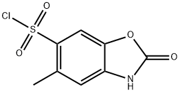 5-甲基-2-氧代-2,3-二氢-1,3-苯并恶唑-6-磺酰氯 结构式